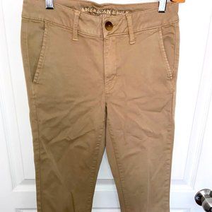 Tan Khakis Skinny Jeans